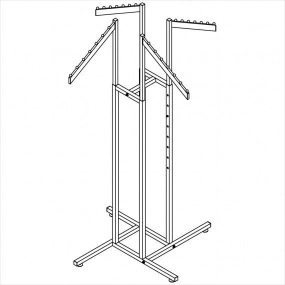 RECT. TUBE- SLANT ARMS